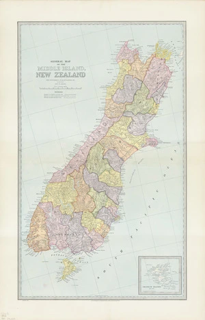 General map of the Middle Island, New Zealand / Alex. J. Scally del.