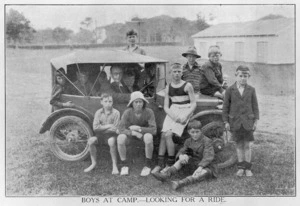 Boys at a Wellington City Mission camp
