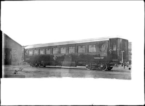Railway sleeping carriage at Hillside Railway Workshops, 1925.