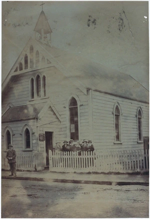 Parish of Wellington South :Photograph of St Cuthbert's Church, Palm Grove, Berhampore, ca 1926-1927