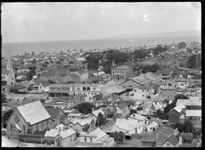 Part one of a two part panorama overlooking Napier, 1924.