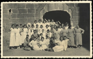Women staff at hospital in Huete, Spain, during the Spanish civil war