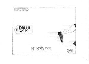 Infectious. Delhi 2010. Athletes Foot. 25 September 2010