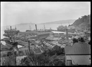 View of Port Chalmers, looking towards the wharves