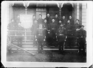 Possibly firemen, in uniform