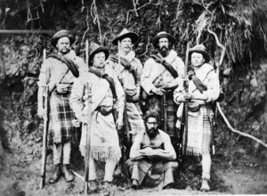 Armed constabulary group in bush clothing, Pukearuhe