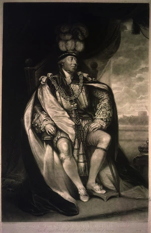 Northcote, James, 1746-1831 :His Most Gracious Majesty King George the third. From the original picture in the possession of the Lord Bishop of Salisbury. Painted by James Northcote; engraved by William Say ... London, Thomas Clay, 1811.
