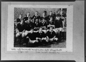 Wellington Rugby Football Union representative team versus Taranaki, Athletic Park, Wellington, 1903
