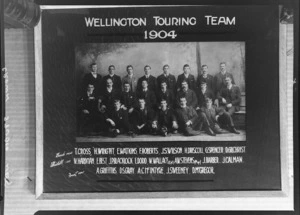 Wellington Rugby Football Union representative team, touring team, 1904