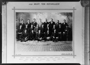 Wellington Rugby Football Union representative team of 1902 - Photograph taken by The Edwards Studio, Auckland