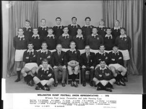 Wellington Rugby Football Union representative team of 1970 - Photograph taken by Redfern Studio, Wellington