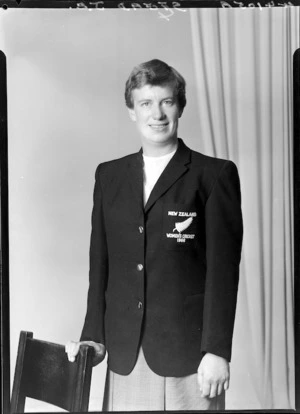 Miss J E Stead, member of the New Zealand women's representative cricket team, 1966