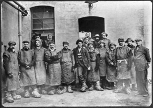 Workers at the Gear Meat Company, Petone