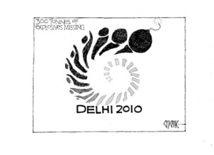 300 tonnes of explosives missing. Delhi 2010. 30 September 2010