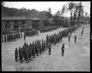 22 New Zealand Battalion parade in Chofu