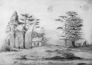 [Mantell, Walter Baldock Durrant] 1820-1895 :Mutuihe farm, Wainuiomata [1849?]