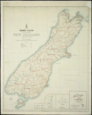 North Island (Te Ika-a-Maui) New Zealand (Aotea-roa) : Middle Island (Te Wai-Pounamu) New Zealand (Aotea-roa) / G.P. Wilson, delt.