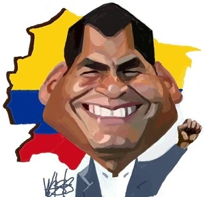 Rafael Correa. 6 October 2010