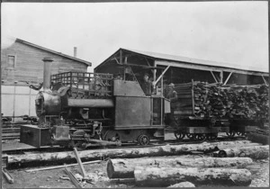 Powell Company timber tramway, Ohakune, or possibly Rangataua
