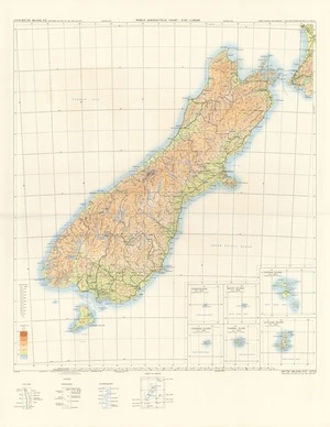 World aeronautical chart, ICAO 1:1,000,000. 3553S, South Island, N.Z. : (including 3570, 3552, 3571, 3641, 3639, and 3655).