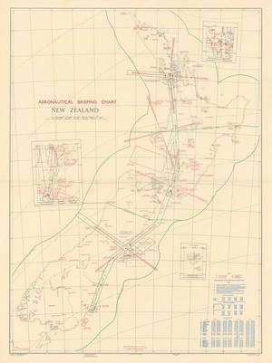 Aeronautical briefing chart, New Zealand / drawn by Lands and Survey Dept., N.Z.