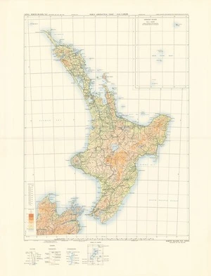 World aeronautical chart, ICAO 1:1,000,000. 3474S, North Island, N.Z. (including 3362, 3453, and 3474).