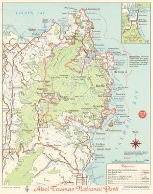 Abel Tasman National Park / prepared by the Department of Lands & Survey N.Z. for the Abel Tasman National Park Board.