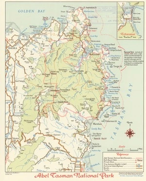 Abel Tasman National Park / prepared by the Department of Lands & Survey N.Z. for the Abel Tasman National Park Board ; drawn by D.A. MacMorland.