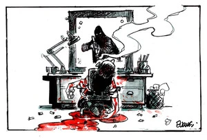 Evans, Malcolm Paul, 1945- :Paric Cartoonists Massacre. 9 January 2015