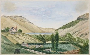 Welch, Joseph Sandell, 1841-1918 :Maori Kaik, Little River, Banks Peninsula [1880s?]
