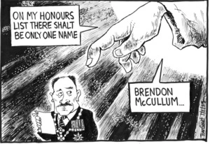 Scott, Thomas, 1947- :"On my honours list there shalt be only one name... Brendan McCullum..." 1 January 2015