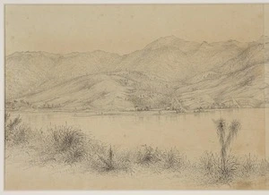 Norman, Edmund 1820-1875 :Akaroa Harbour, New Zealand [1855 or 1856?] [Part 1]