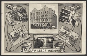 Laidlaw Leeds: Laidlaw Leeds Auckland. Postcard, printed in Germany [ca 1913]