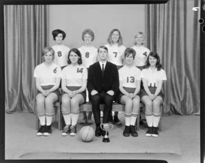 Girls' indoor basketball team