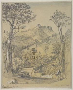 [Hodgkins, William Mathew] 1833-1898 :Mount Berard. 'Brazenose', Akaroa. March, 1868