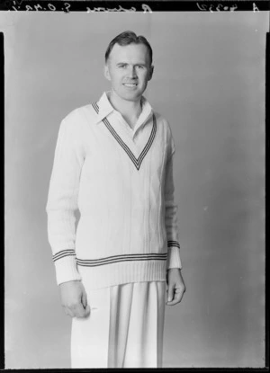 Geoffrey Rabone, captain of the New Zealand representative cricket team, 1953
