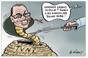 "Venomous snakes in Delhi? There's a big enough one 'round here!" 10 October 2010