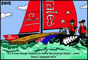 Ekers, Paul, 1961-: "It's a new design feature to make the boat go faster..." 20 February 2015