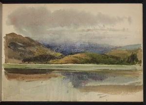 [Hodgkins, William Mathew] 1833-1898 :[Reflections of hills and storm clouds. 1893 or later?]