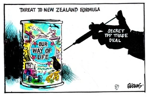 Evans, Malcolm Paul, 1945- :Threat to New Zealand formula. 12 March 2015