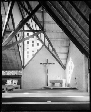 Interior of the Chapel of Futuna, Karori, Wellington