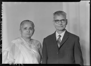 Indian couple, probably Mr and Mrs R Ranchhod snr