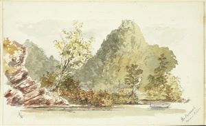 Holmes, Katherine McLean, 1849-1925 :Bullscreek, Taieri River [1872]