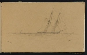 Mantell, Walter Baldock Durrant, 1820-1895 :[Sailing ship before the wind. 1848]