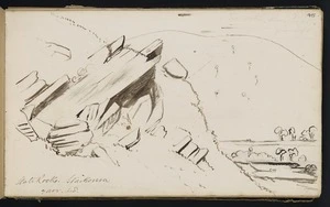 Mantell, Walter Baldock Durrant, 1820-1895 :Slate Rocks. Waikoura. 9 Nov [18]48]