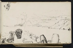 Mantell, Walter Baldock Durrant, 1820-1895 :Rakaia after C O Torlesse. H M S Dolphin. [Between 1842 and 1848]