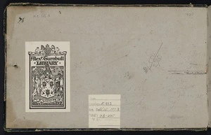 Mantell, Walter Baldock Durrant, 1820-1895 :[Inside back cover of sketchbook. 1848].