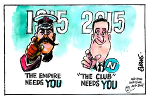 Evans, Malcolm Paul, 1945- :The Club Needs You. 15 April 2015