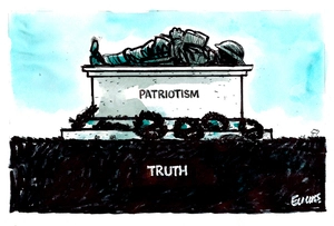 Evans, Malcolm Paul, 1945- :Patriotism and Truth. 12 April 2015