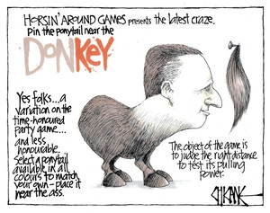 Winter, Mark, 1958- :Pin the tail on the Don-Key. 23 April 2015